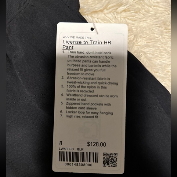 Lululemon License To Train HR Pant Size 8/Black - Picture 5 of 10